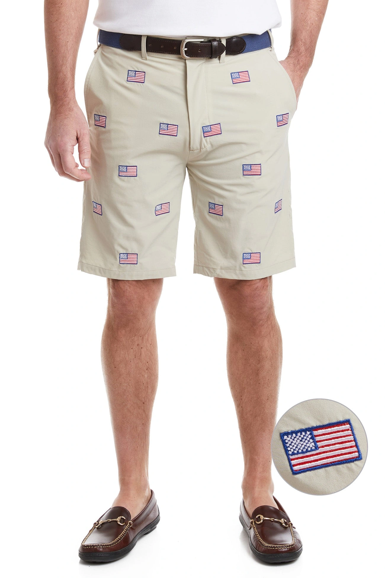 ACKformance Short Khaki con Bandera Americana: ¡Verano, libertad y estilo!